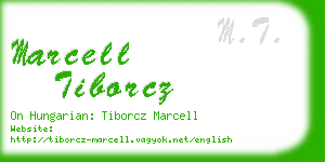 marcell tiborcz business card